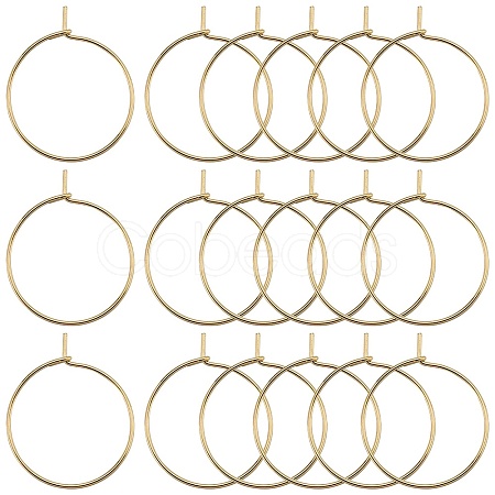 150Pcs 316 Surgical Stainless Steel Hoop Earring Findings STAS-SC0007-18-1