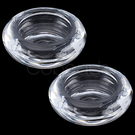 2Pcs Glass Candle Cups AJEW-SC0004-47B-1