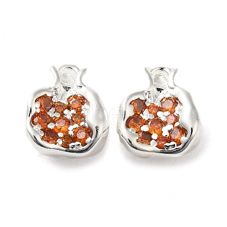 Brass Micro Pave Cubic Zirconia Pendants X1-KK-H455-16P-1