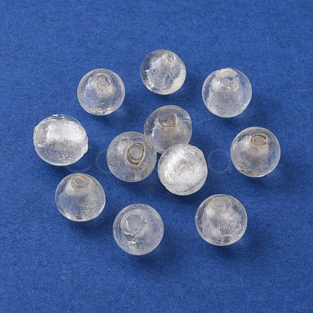 Handmade Silver Foil Glass Beads X-SLR12MM09Y-1
