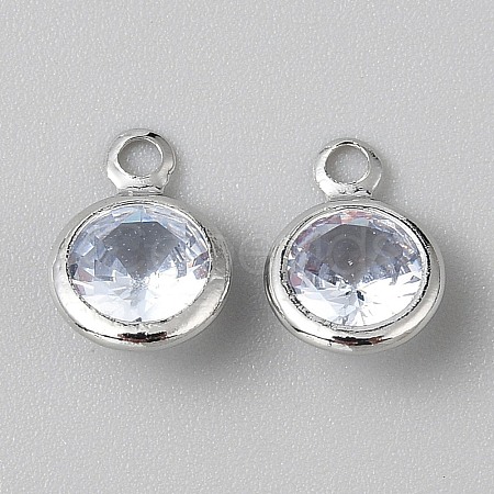 Alloy Micro Pave Cubic Zirconia Pendant FIND-WH0432-12C-P-1