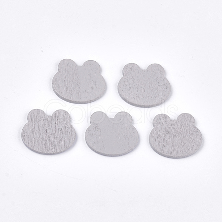 Painted Poplar Wood Cabochons WOOD-T021-33C-1