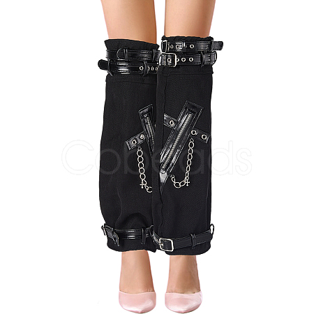 Polyester Leg Sleeves AJEW-WH20042-74B-1