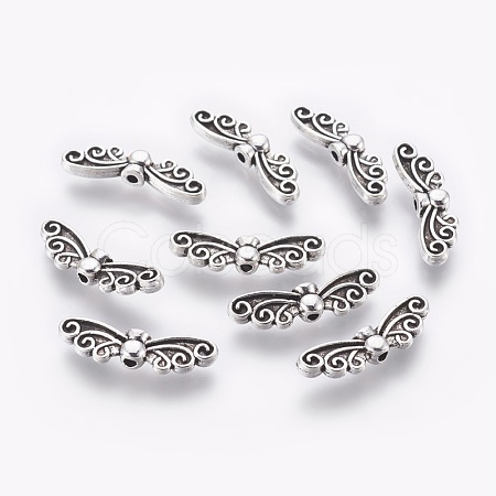 Tibetan Style Alloy Beads X-TIBEB-1331-AS-FF-1