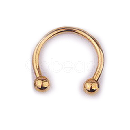 303 Stainless Steel Circular/Horseshoe Barbell Nose Rings WG86D19-17-1