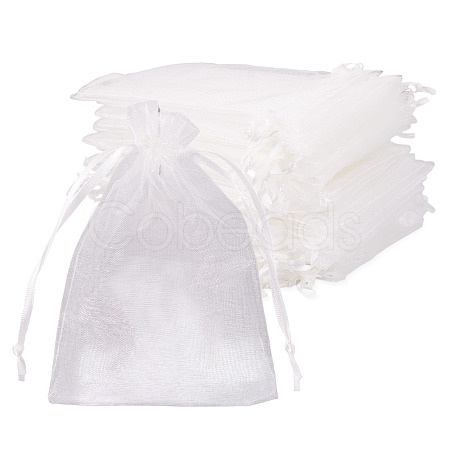 50Pcs Organza Bags Jewellery Storage Pouches Wedding Favour Party Mesh Drawstring Gift OP-TA0001-16E-1