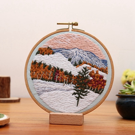 DIY Scenery Embroidery Kit DIY-O021-11B-1