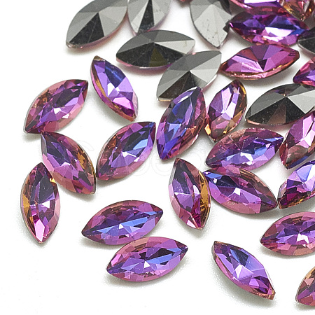 DIY Pointed Back K9 Glass Rhinestone Cabochons RGLA-T051-5x10mm-04-1
