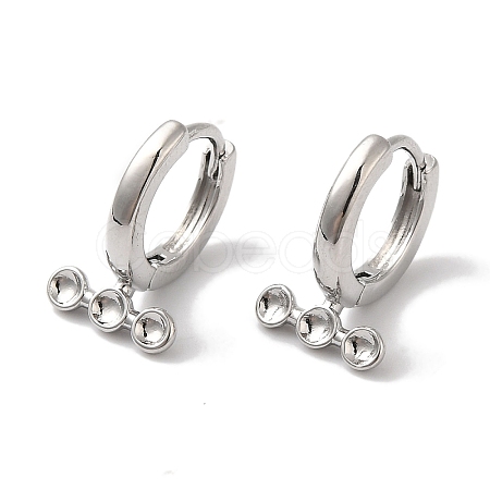Brass Stud Earring Findings KK-U013-10P-1