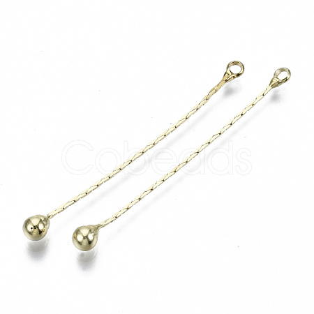 Brass Chain Tassel Big Pendants X-KK-R129-12A-G-1