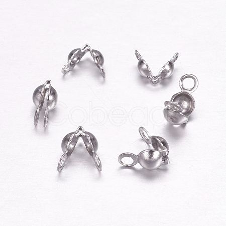 Tarnish Resistant 304 Stainless Steel Bead Tips X-STAS-F117-44P-1