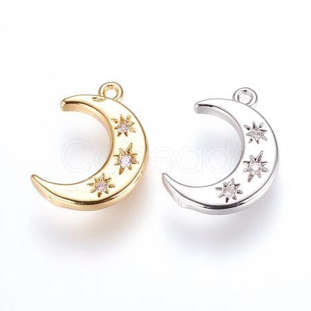 Brass Charms ZIRC-G116-06-1