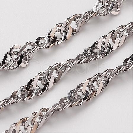 Tarnish Resistant 304 Stainless Steel Singapore Chains CHS-K001-13-1