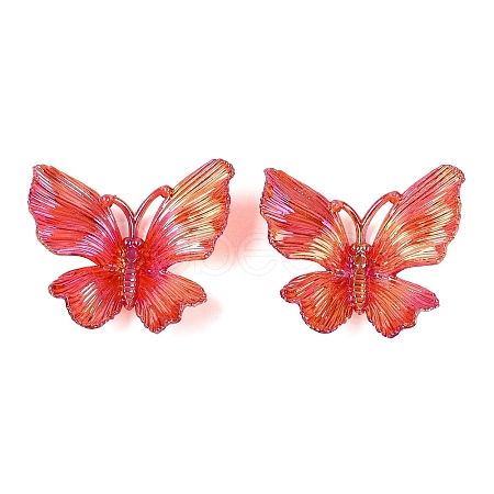 Transparent Plastic Pendants KY-N025-44H-1