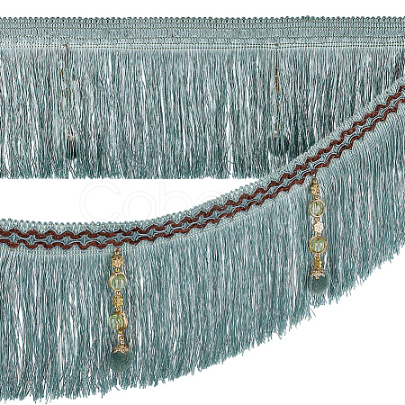 4M Polyester Fringe Tassel Trim DIY-OC0013-37A-1