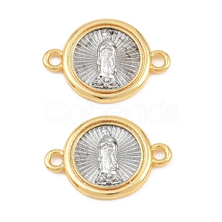 Brass Connector Charms KK-CBA56CE-04GP-1