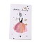 Paper Jewelry Display Cards for Necklace, Earring, Hair Clip, Rectangle with Girl Pattern, Colorful, 14.3x8.7x0.04cm, Hole: 1.4~8mm