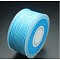 Round Nylon Cords, Milan Cords/Twisted Cords, Light Sky Blue, 1.5mm, about 25.15 yards(23m)/roll