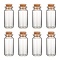 Glass Jar Bead Containers, with Cork Stopper, Wishing Bottle, Clear, 2.2x6.2cm, Bottleneck: 1.5cm in diameter, Capacity: 15ml(0.5 fl. oz)