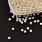 Imitation Pearl Acrylic Beads, No Hole, Round, Beige, 3mm, about 10000pcs/bag