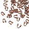 Brass Wire Guardian and Protectors, Red Copper Color, about 4mm wide, 5mm long, 1mm thick, hole: 0.5mm