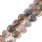 Natural Grey Agate Beads Strands, Heart, 11.5~12x11.5~12x5~5.5mm, Hole: 1mm, about 33pcs/strand, 15.16''(38.5cm)