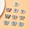 Alloy Enamel Pendants, with Crystal Rhinestones, Butterfly Charm, Lead Free & Cadmium Free, Platinum, 15.5x20x2.5mm, Hole: 1.8mm