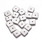 Non-Tarnish 304 Stainless Steel Spacer Beads, Square, Stainless Steel Color, 8x8x0.7mm, Hole: 1.2mm