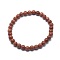 Synthetic Goldstone Bead Stretch Bracelets, Round, Inner Diameter: 2 inch~2-1/8 inch(5.2~5.5cm), Bead: 10mm