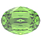 Preciosa&reg MAXIMA Crystal Fancy Stones, Czech Crystal, 435 12 601 Oval, Dura Foiling, 50520 Peridot, 8x6mm