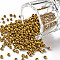 Baking Paint Glass Seed Beads, Goldenrod, 12/0, 1.5~2mm, Hole: 0.5~1mm, about 30000pcs/bag