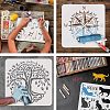 Plastic Reusable Drawing Painting Stencils Templates DIY-WH0202-256-4