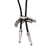 Gun Shape Laria Necklace for Men Women NJEW-WH0011-10AS-3