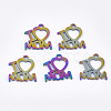 Mother's Day Ion Plating(IP) 201 Stainless Steel Charms STAS-Q201-JN173-3