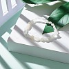Natural Rainbow Moonstone Nuggets Beads Stretch Bracelet for Her BJEW-JB06951-09-2