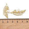 Brass Micro Pave Cubic Zirconia Pendants KK-D235-16G-3
