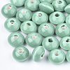 Handmade Porcelain Beads X-PORC-Q173-20x11mm-21-1