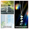 Glass & Resin Lily of the Valley Car Hanging Ornaments HJEW-DR00053-3