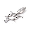 Non-Tarnish 304 Stainless Steel Manual Polishing Big Pendants STAS-G276-07P-3