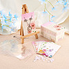 100Pcs 5 Style Rectangle Cardboard Jewelry Display Cards CDIS-YS0001-03-8