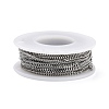 Tarnish Resistant 304 Stainless Steel Curb Chains CHS-D033-02P-03-3