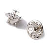 Brass Butterfly Clutches Pin Backs KK-D294-P-2