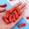 Opaque Crackle Acrylic Beads MACR-S372-001N-009-5