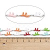 304 Stainless Steel Enamel Coral Link Chains CHS-F023-01H-P-2