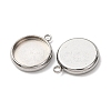 Non-Tarnish 304 Stainless Steel Pendant Cabochon Settings LS-X-STAS-K202-03E-P-1