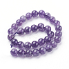 Natural Amethyst Beads Strands X-G-G099-6mm-1-2