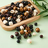 Cheriswelry Dyed Natural Wood Beads WOOD-CW0001-01-LF-7