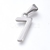 Non-Tarnish 304 Stainless Steel Pendants STAS-L210-05F-P-1