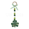 Saint Patrick's Day Wood Pendant Decoration LS-HJEW-G023-02A-1