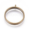 Alloy Open Back Bezel Pendants PALLOY-WH0030-01AB-1